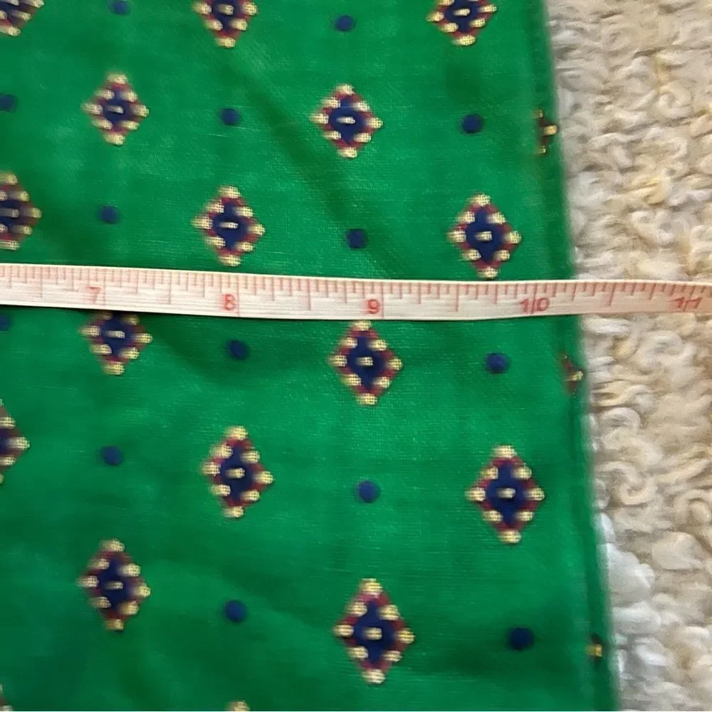 Club 77 ECHO Green Patterned Scarf